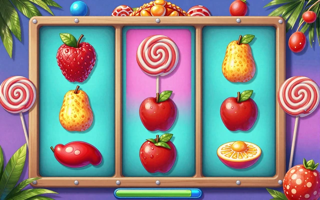 Sweet Bonanza Online Slot mit bunten S&uuml;&szlig;igkeiten-Symbolen - beliebter Slot bei OnlySpins Casino