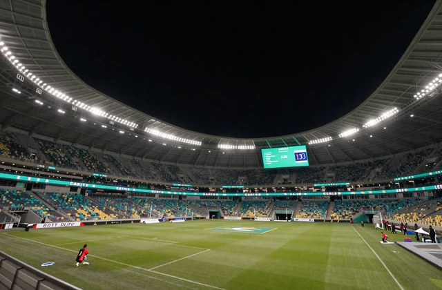 N&auml;chtliches Fu&szlig;ballstadion mit Flutlicht - Sportsbook bei OnlySpins Casino