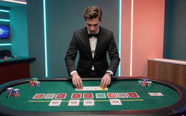 Live Blackjack Tisch mit Dealer und Karten - Black Jack online bei OnlySpins Casino