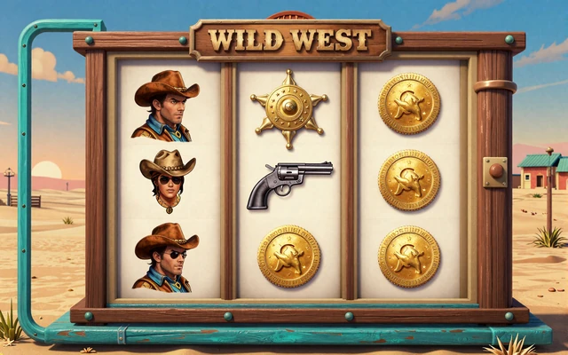 Wild West Gold Slot mit Cowboy- und Gold-Symbolen - Online Slot bei OnlySpins Casino
