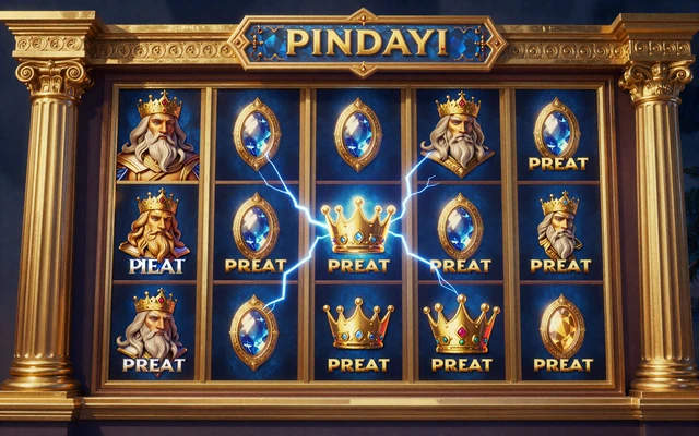 Gates of Olympus Slot mit goldenen Symbolen und Zeus - Online Slot bei OnlySpins Casino